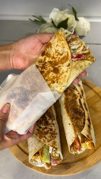 Délicieux wraps grillés
