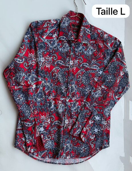 Chemise Hommes Imprimé Paisley