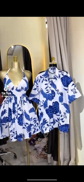 Ensemble couple été floral