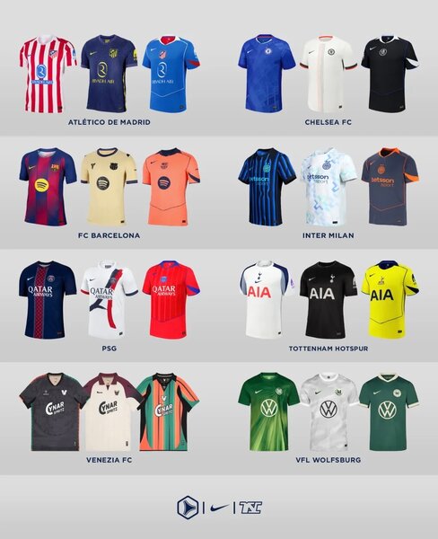 Maillots de football Nike 2025