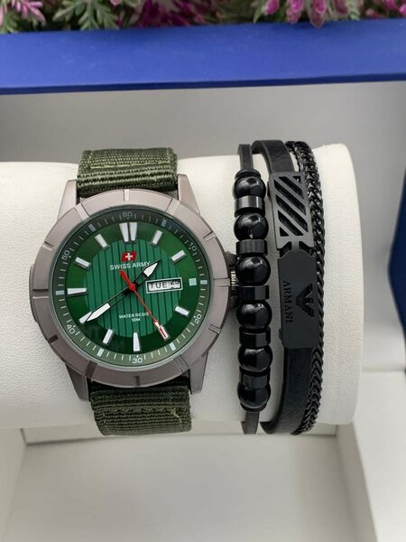 SWISS ARMY WATCH AND BRACELETS