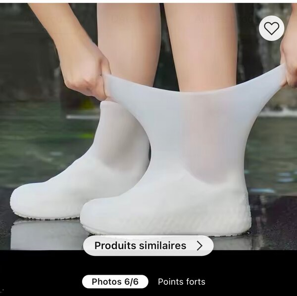 Sur-chaussures étanches élastiques