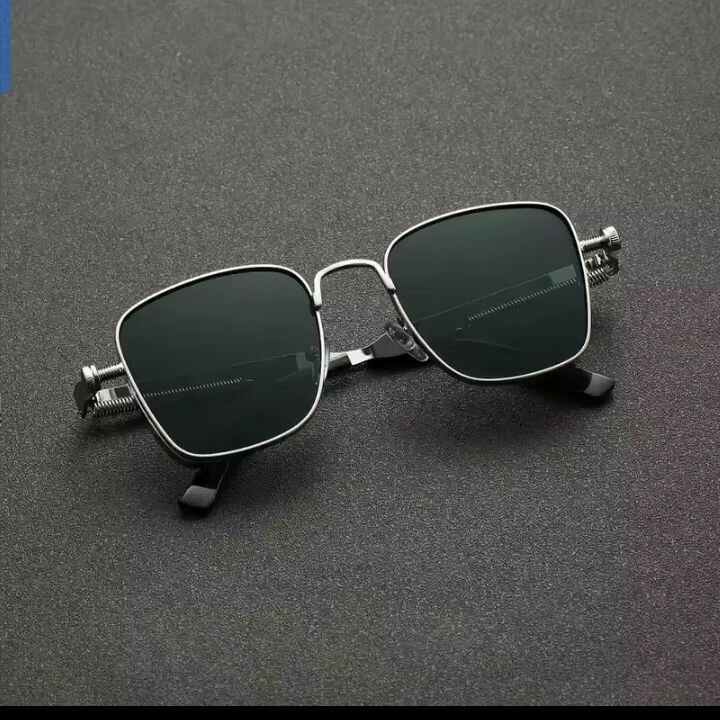 Lunettes de soleil rétro métalliques