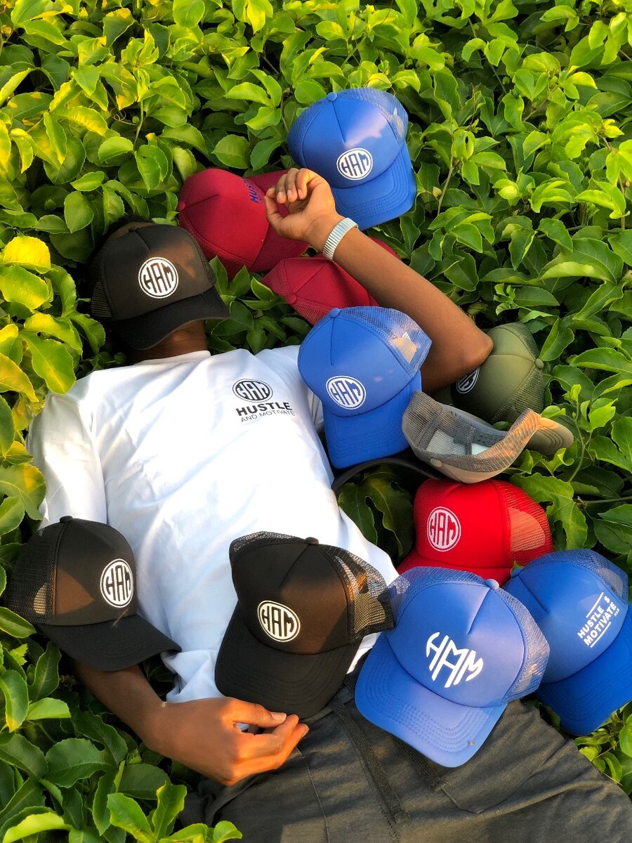 Hustle and Motivate caps k65