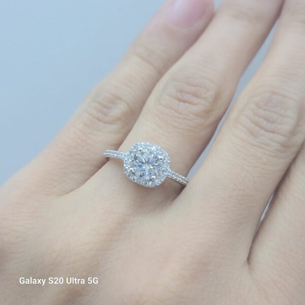 Родированный набор из серебра 925 пробы