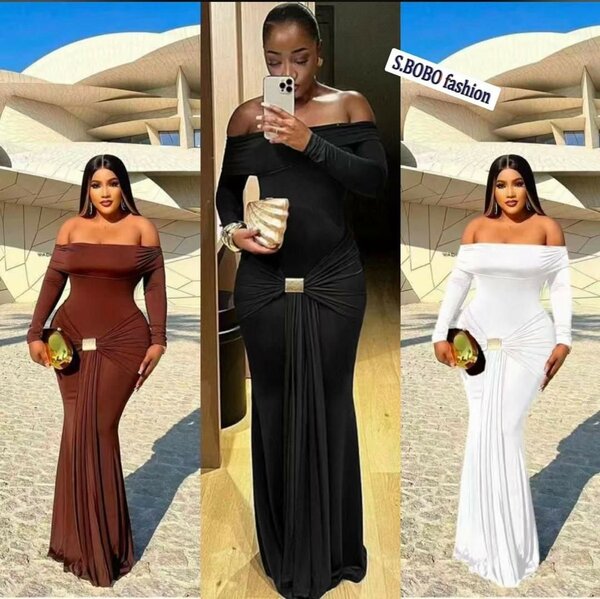 Robe Longue Épaules Dénudées