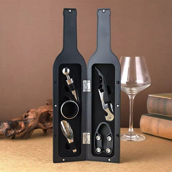 Set d'accessoires vin bouteille