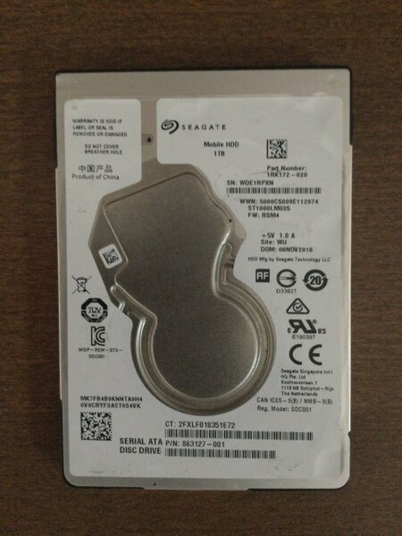 Disque dur HDD Seagate pour ordinateur portable
