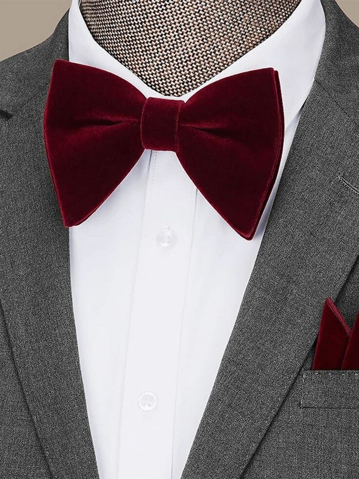 Nœud papillon en velours