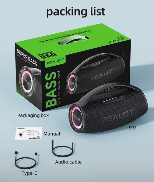 Zealot S97 80W Bluetooth Speaker