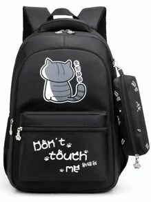 Sac à dos chat noir mignon