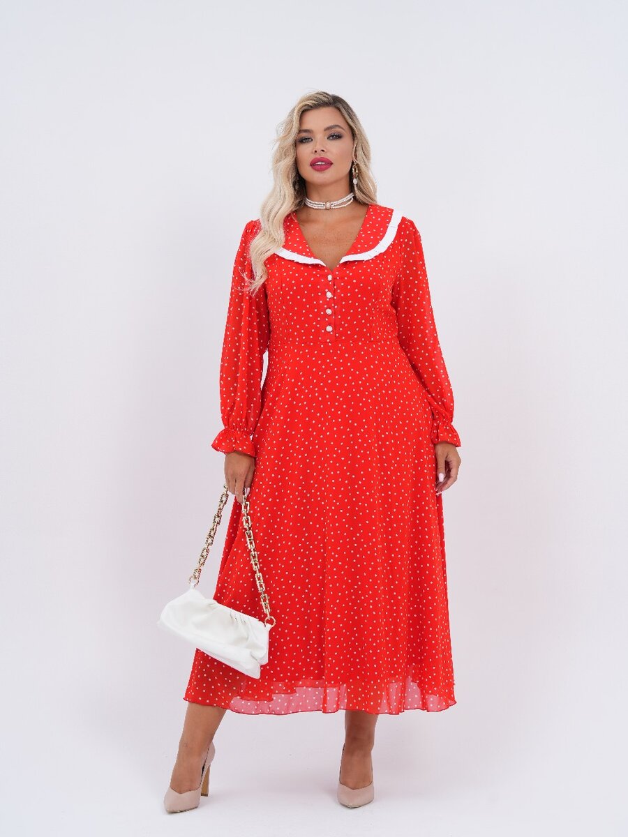 Платье в горох