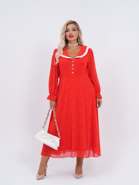 Платье в горох