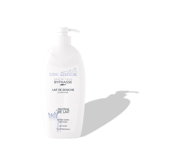 Byphasse LAIT DE DOUCHE CARESSE 1L PROTÉINE DE LAIT