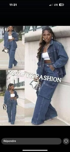 Pantalon Jean Casual Femme