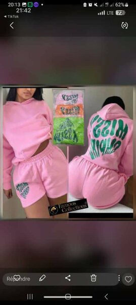 Ensemble Sportif Femme Rose