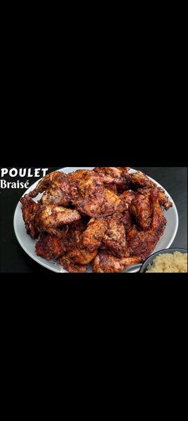 Poulet braise et attieke