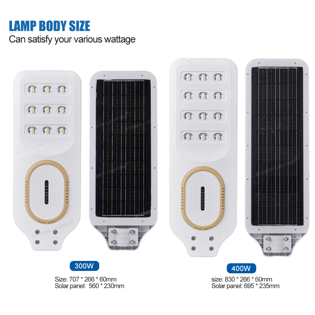 Lampadaire solaire de 300 w