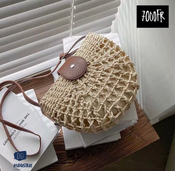 Sac en paille tressé