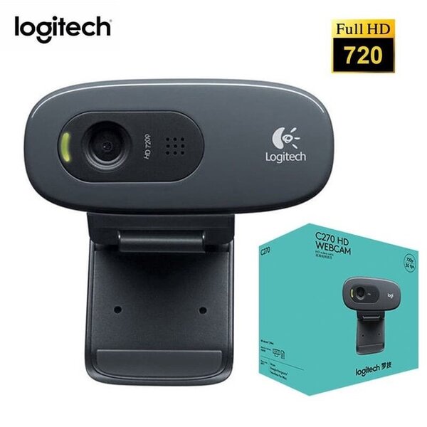 Logitech C270 HD webcam 3 MP 1280 x 720 pixels USB 2.0 Noir