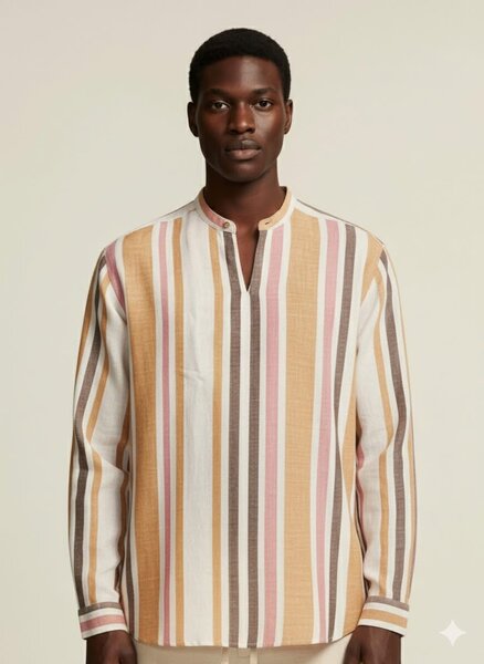 Chemise Rayée Homme Élégante