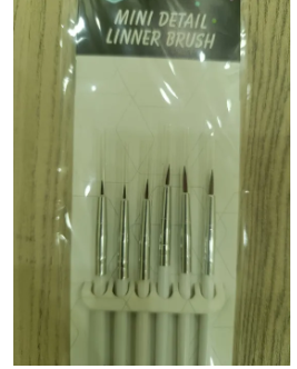 Keep smiling mini detail liner brush 6 PCs set