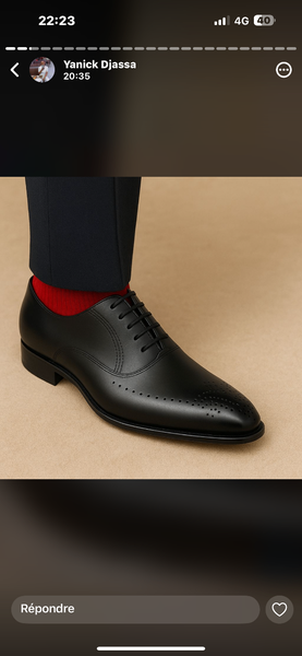 Chaussures Derby homme en cuir