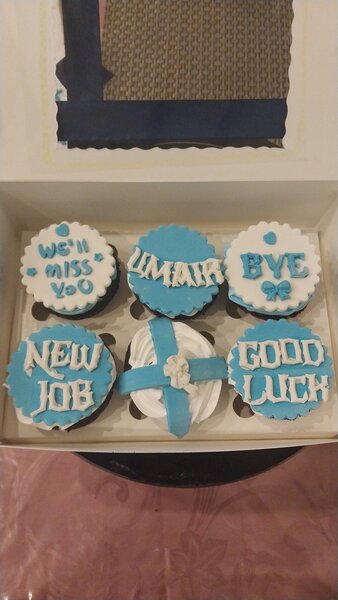 Good Bye Theme Customised Cupcakes