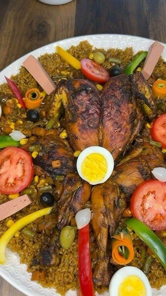 Poulet Grillé avec Riz Épicé