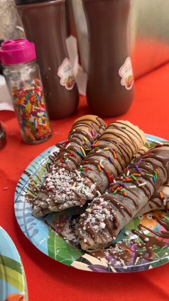 Délicieux crêpes sucrées