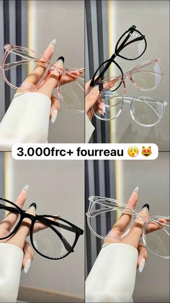 Lunettes Mode Transparentes