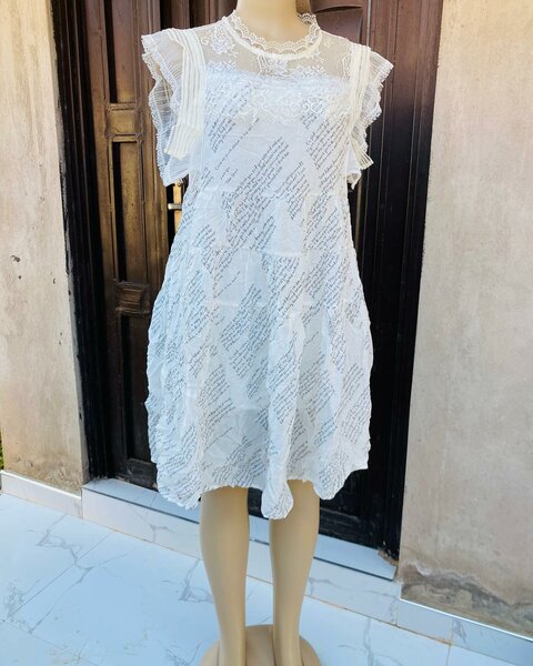 Beautiful and stylish women's dress white