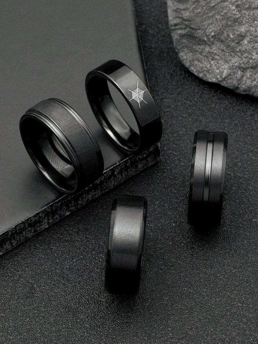 Bagues Homme en Acier Inoxydable