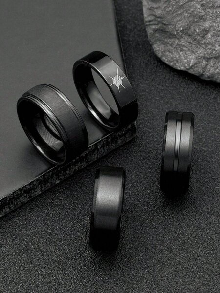 Bagues Homme en Acier Inoxydable