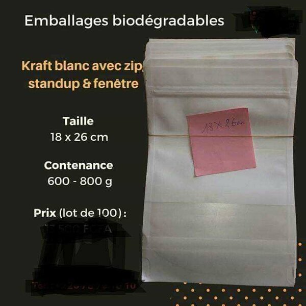 Sacs biodégradables stand-up