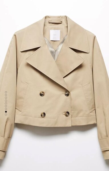 Укороченный тренч Mango