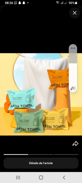 Serviette Comprimée de Voyage