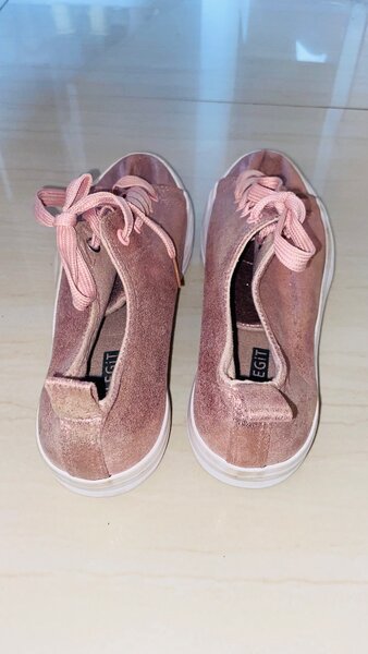 Pink sparkly shoes
