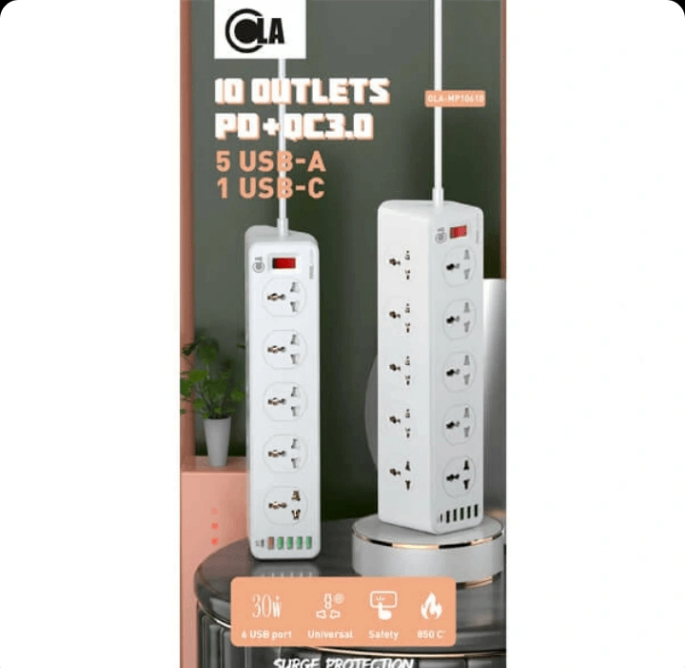 Multiprise 10 Ports USB-C/A