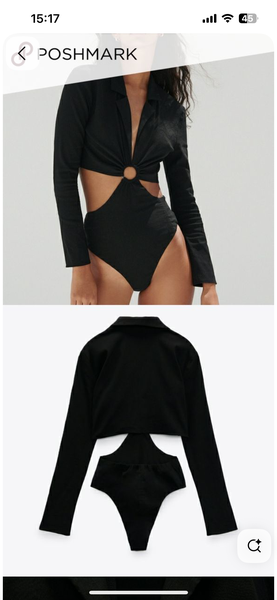 Body noir avec découpe élégante