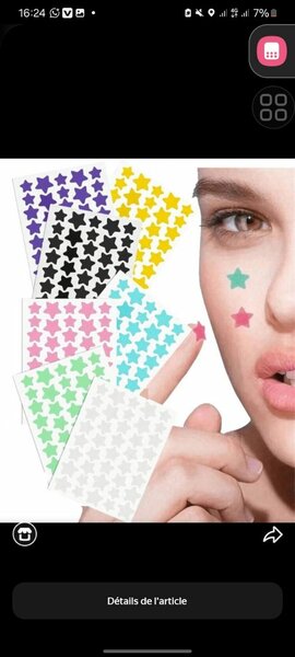 Stickers autocollants étoiles