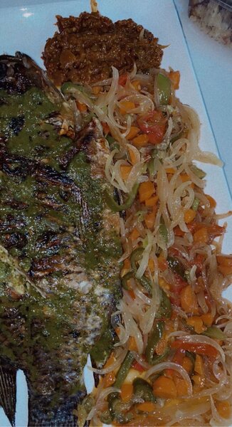 Poisson braisé avec Légumes