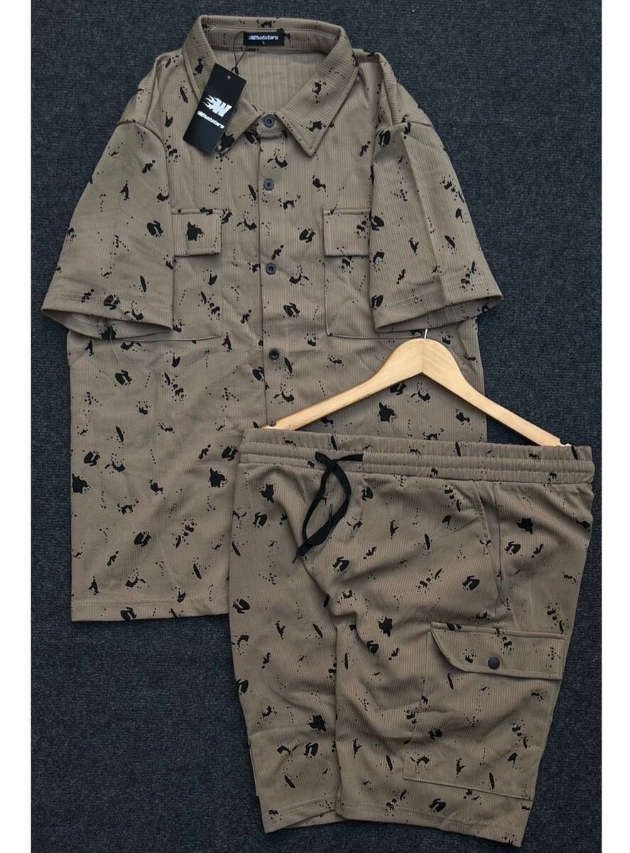 Ensemble chemise et short imprimé