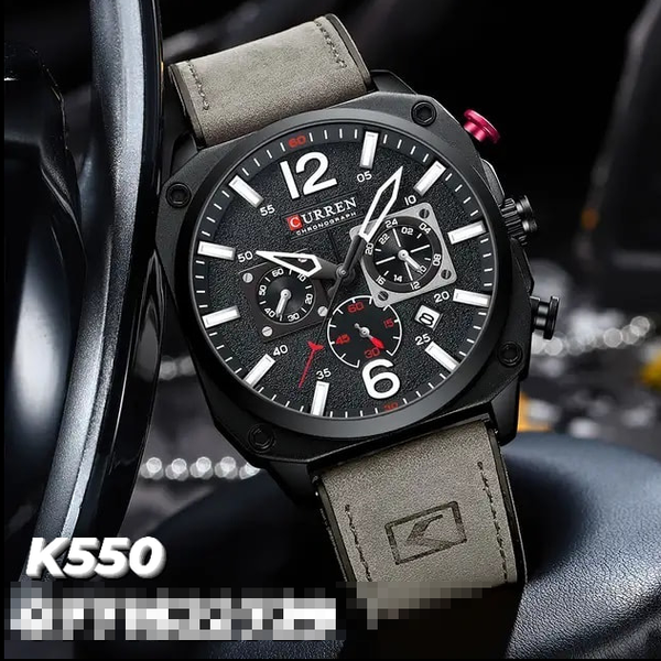 grey black watch curren