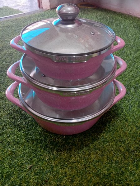 Die cast cookware 3 sets