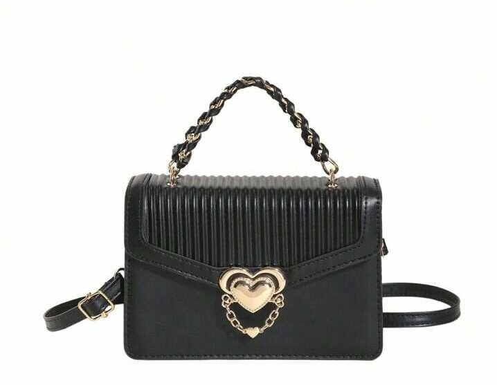 Heart - Lock Flap Handbag