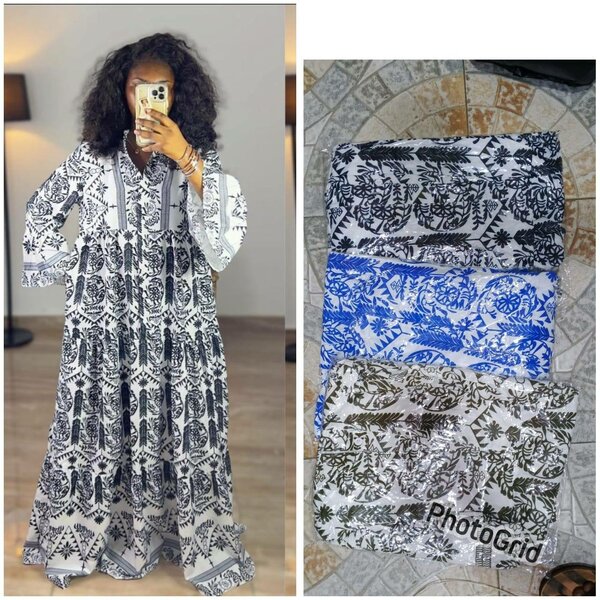 Robe maxi imprimée floral