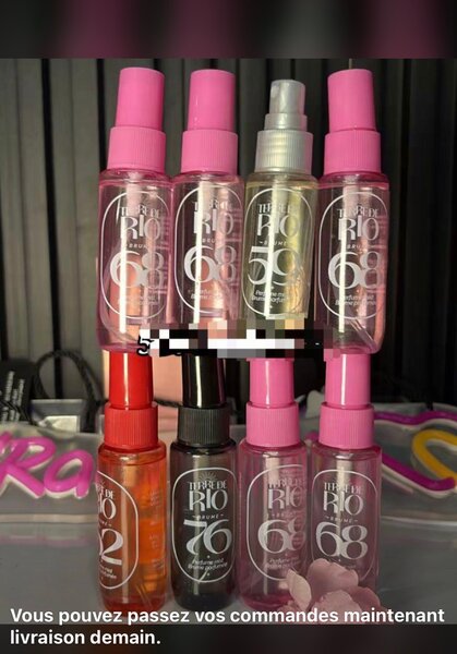 Spray corporels parfumés variés