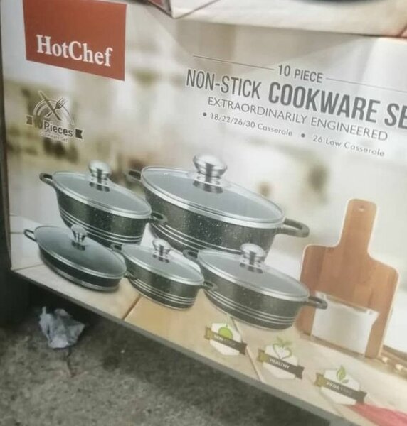 Batterie de cuisine antiadhésive 10 pièces