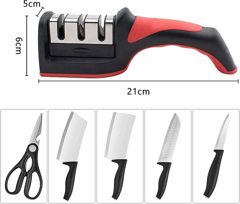 Aiguiseur de couteaux à 3 étap